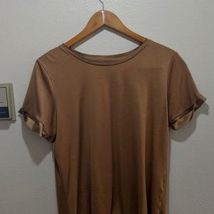 Banana Republic t shirt with silk trim